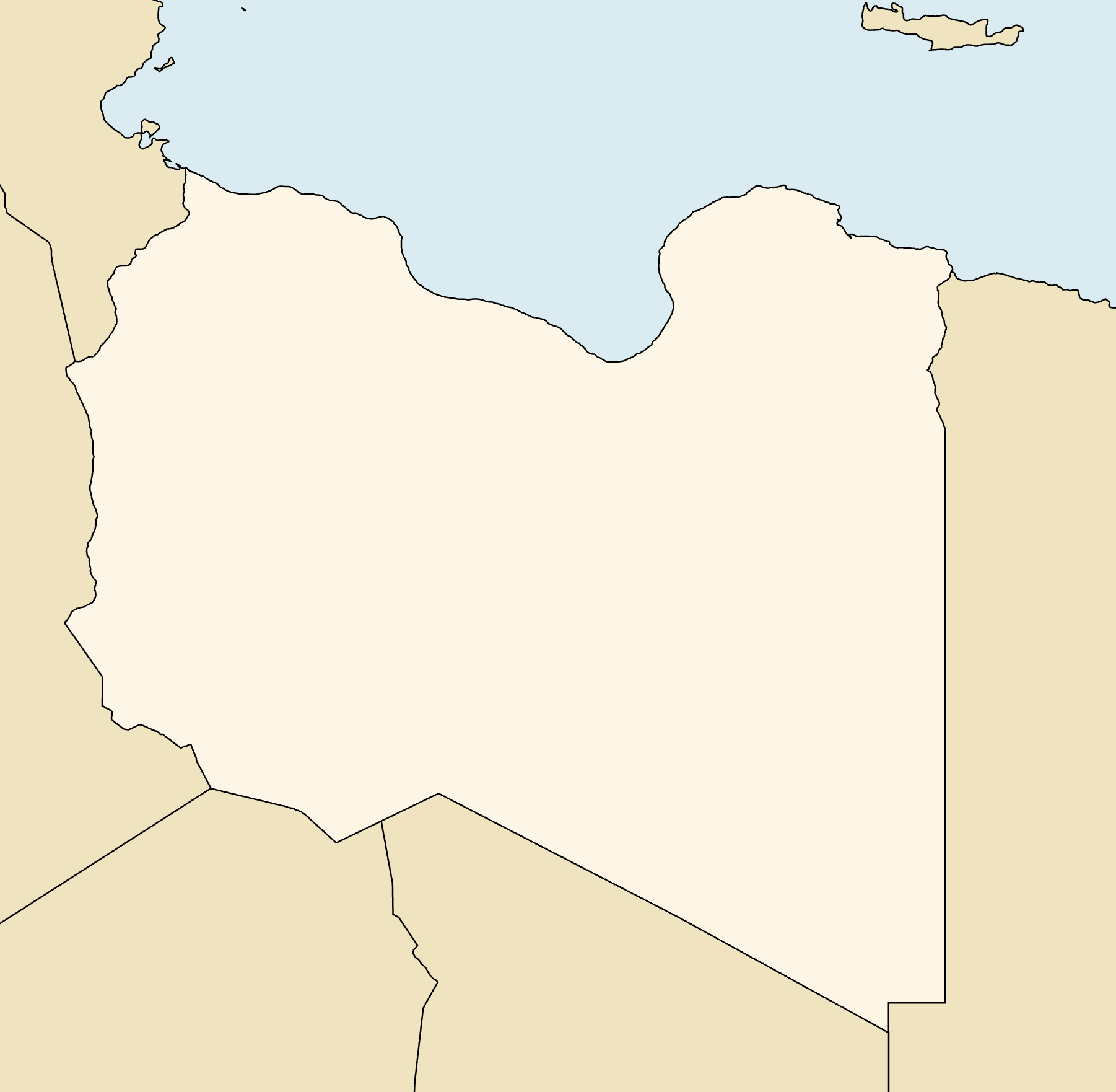 خريطة توزيع المشاركين في ليبيا